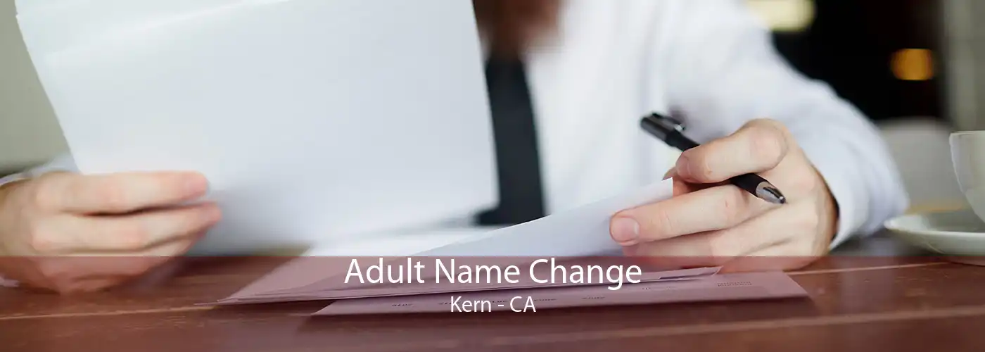  Adult Name Change Kern - CA