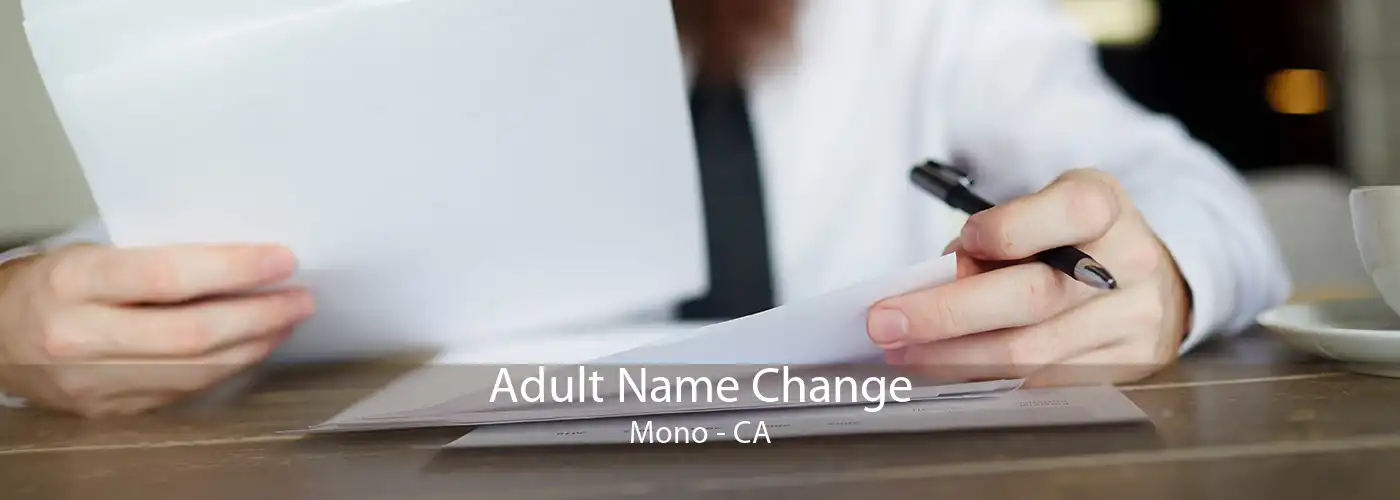  Adult Name Change Mono - CA