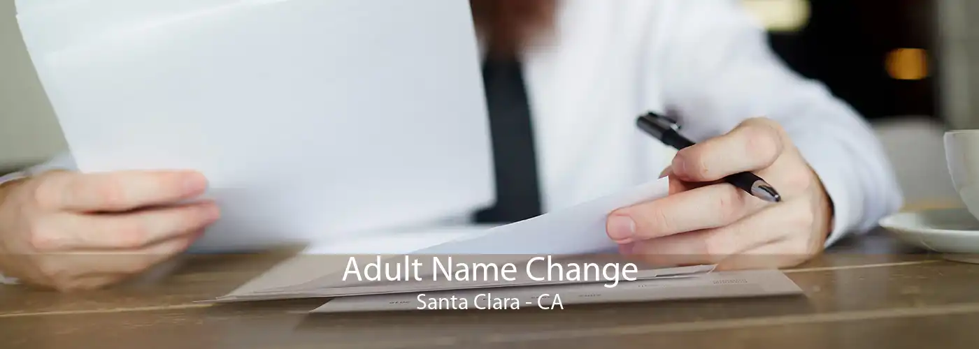  Adult Name Change Santa Clara - CA