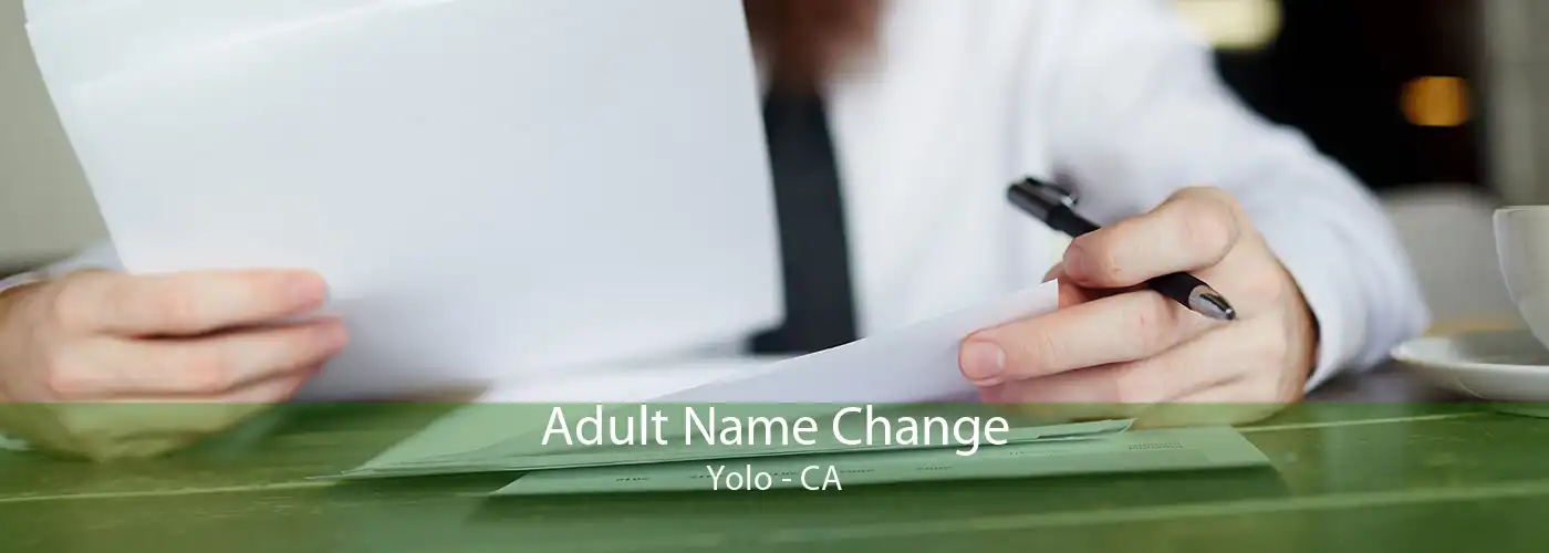  Adult Name Change Yolo - CA