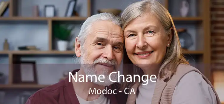  Name Change Modoc - CA