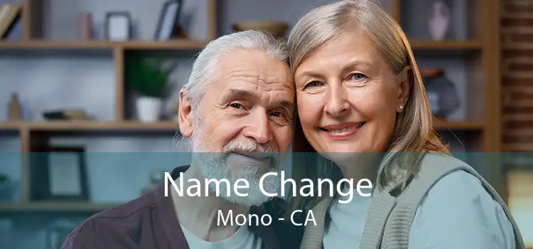  Name Change Mono - CA